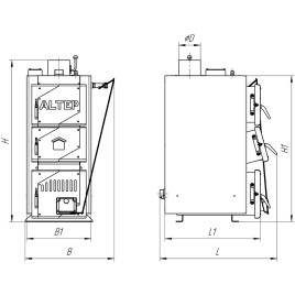 Твердопаливний котел Altep Classic 10 - 30 кВт