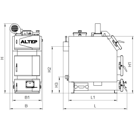 Твердопаливний котел Altep Trio UNI 14 - 40 кВт
