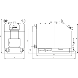 Твердопаливний котел Altep Trio UNI 14 - 40 кВт