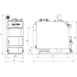 Твердопаливний котел Altep Trio UNI 14 - 40 кВт